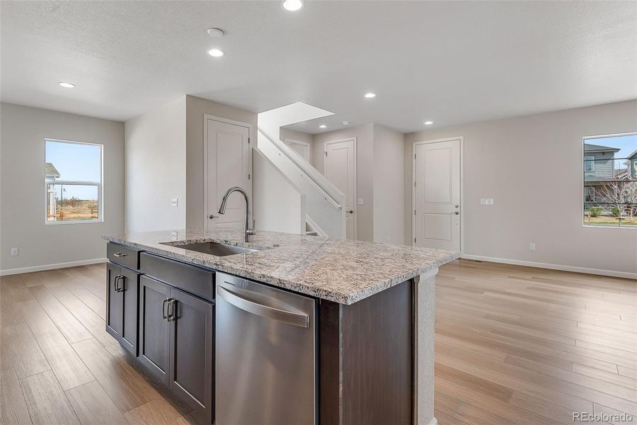 Furnished interior view inside a new home in Crescendo Collection at Reunion, Commerce City (Image 13). Furnished interior view inside a new home in Crescendo Collection at Reunion, Commerce City (Image 13).