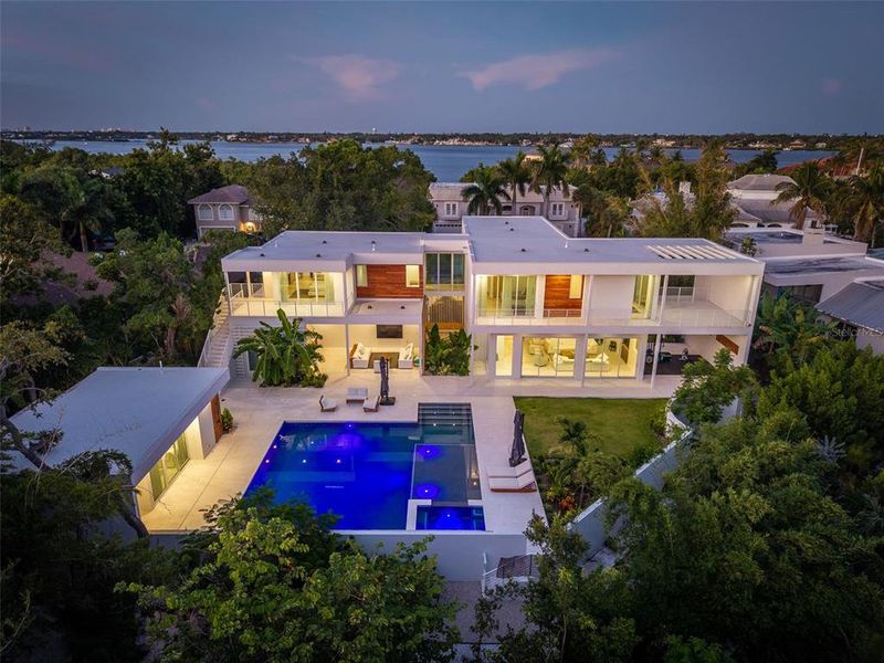 Exterior details and patio area of a home in , Sarasota (Image 42).