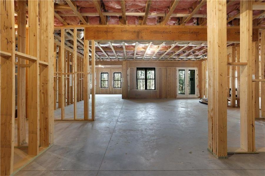 In-progress construction of a new home in , Milton, GA (Image 81).