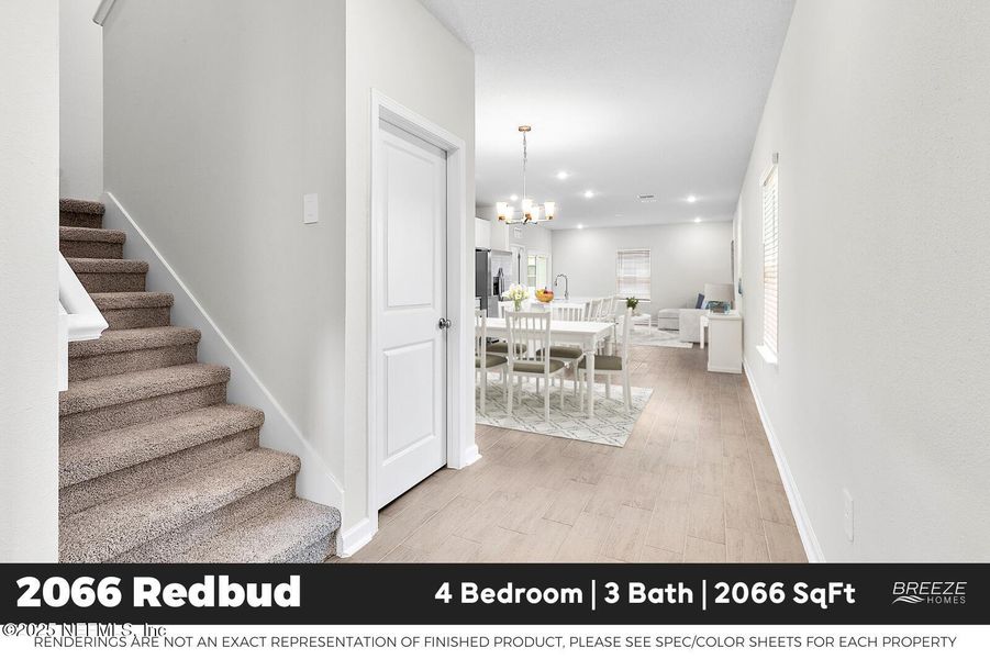 Furnished interior view inside a new home in Saddle Oaks, Jacksonville (Image 14). Furnished interior view inside a new home in Saddle Oaks, Jacksonville (Image 14).