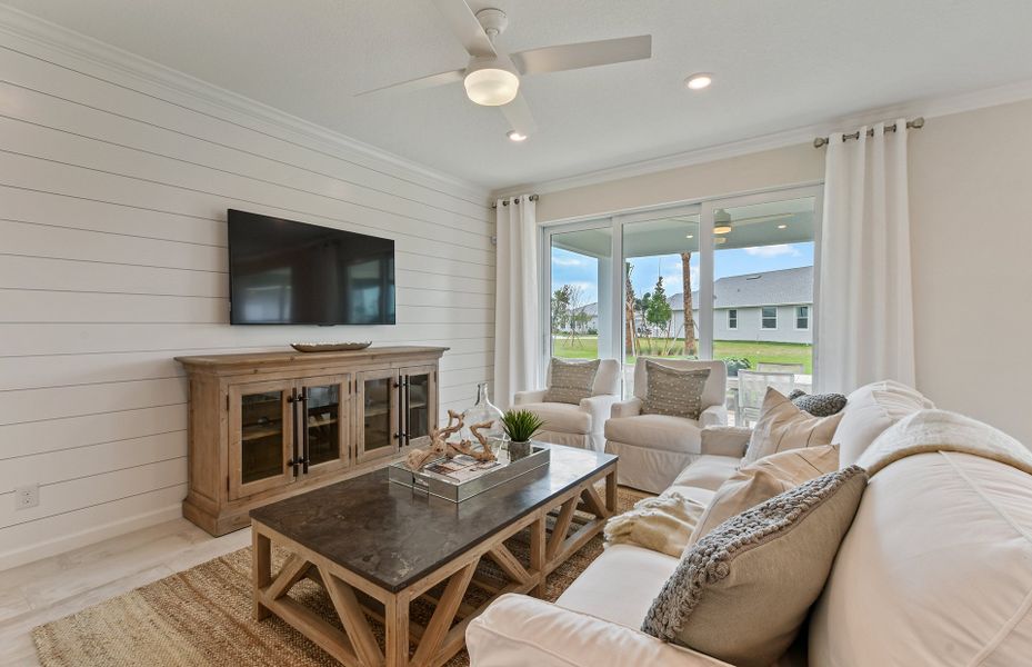 Representative furnished interior of a home built from the Prosperity by DiVosta in Emerson Oaks, Vero Beach (Image 15).