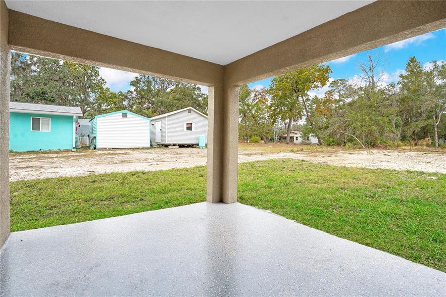 Exterior details and patio area of a home in , Weeki Wachee (Image 3). Exterior details and patio area of a home in , Weeki Wachee (Image 3).