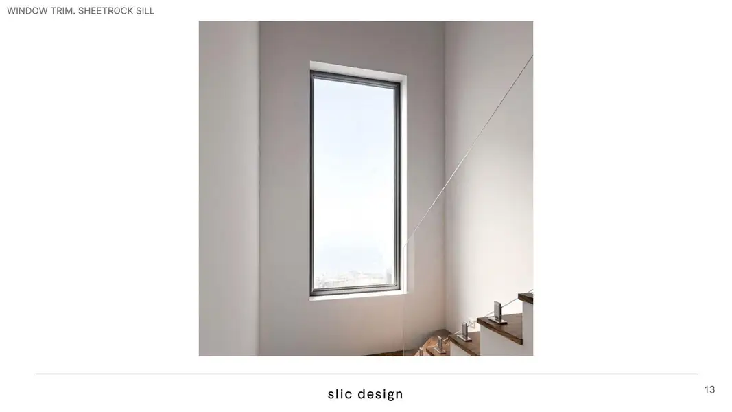 Window Trim, Sheetrock Sill