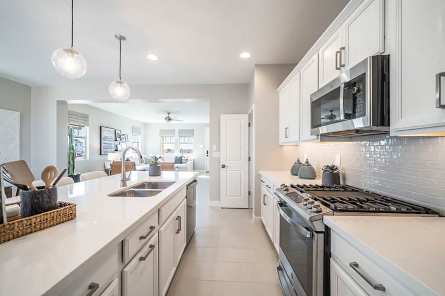 Representative furnished interior of a home built from the CC-RM1 by Taylor Morrison in Parkside, Phoenix (Image 13).