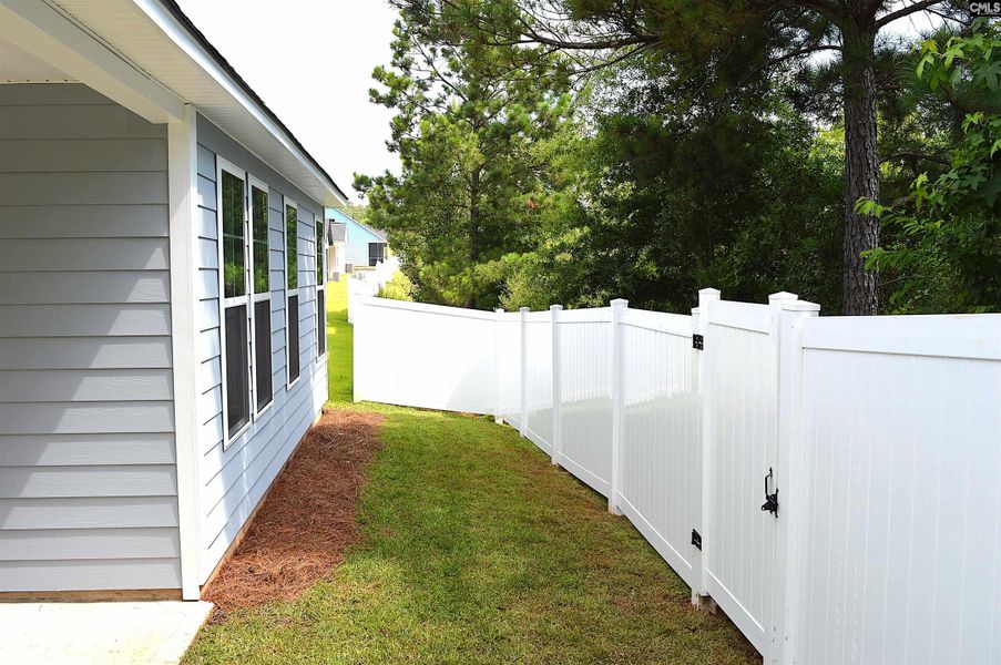 Exterior details and patio area of a home in Bickley Station, Irmo (Image 22).