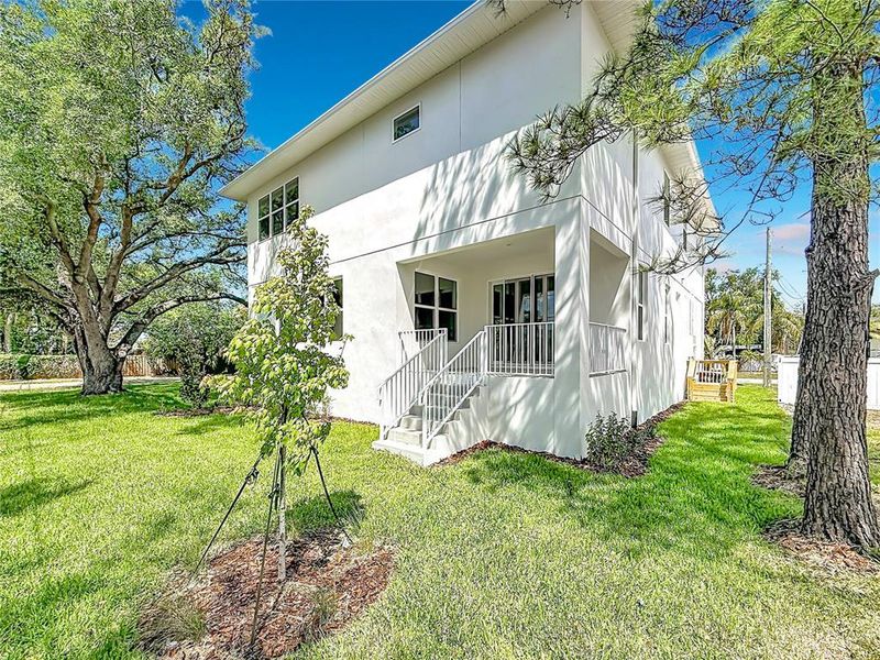 Exterior details and patio area of a home in , Tampa (Image 27). Exterior details and patio area of a home in , Tampa (Image 27).