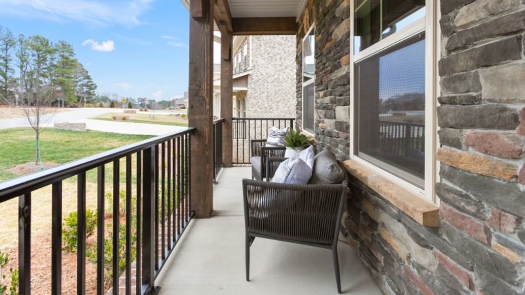 Exterior details and patio area of a home in Preserve at Carriage Cove, Oak Ridge (Image 4).