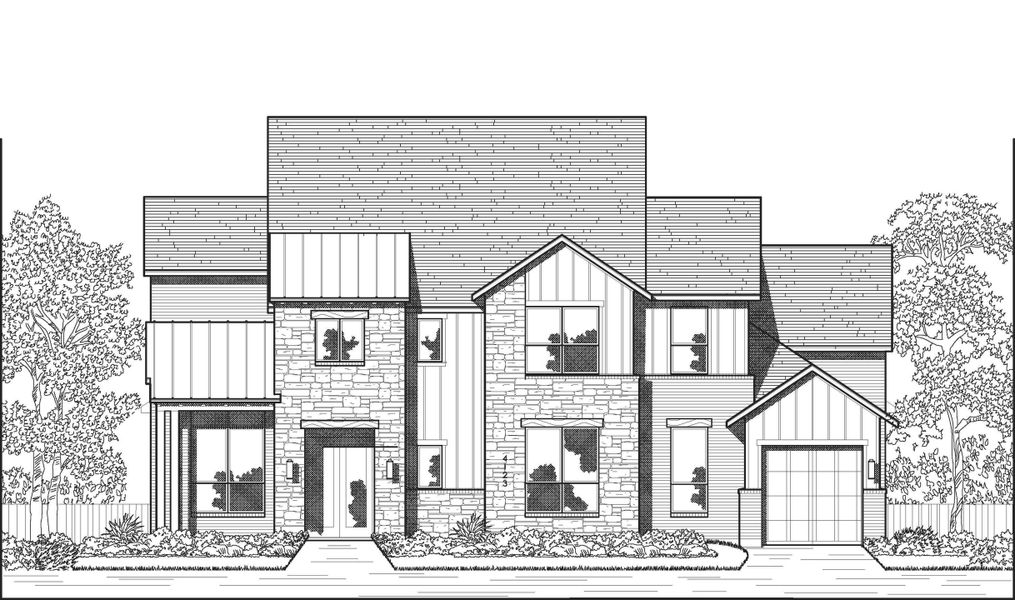 Representative Elevation - some options shown