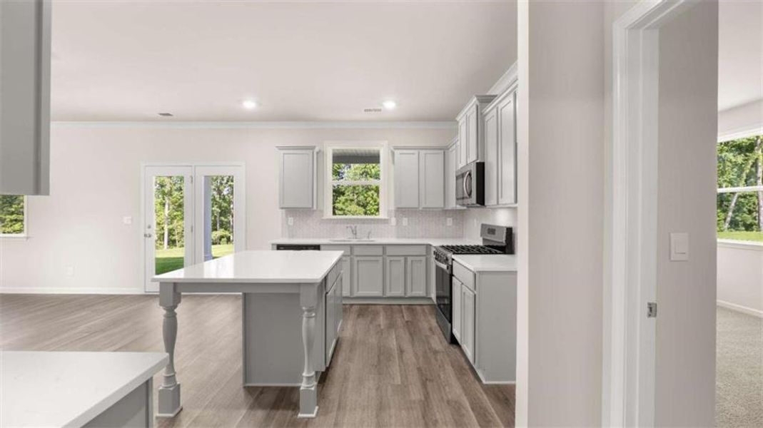 Furnished interior view inside a new home in Independence, Loganville (Image 11). Furnished interior view inside a new home in Independence, Loganville (Image 11).