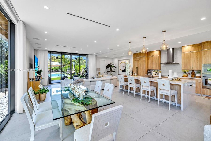 Furnished interior view inside a new home in , Miami (Image 8).