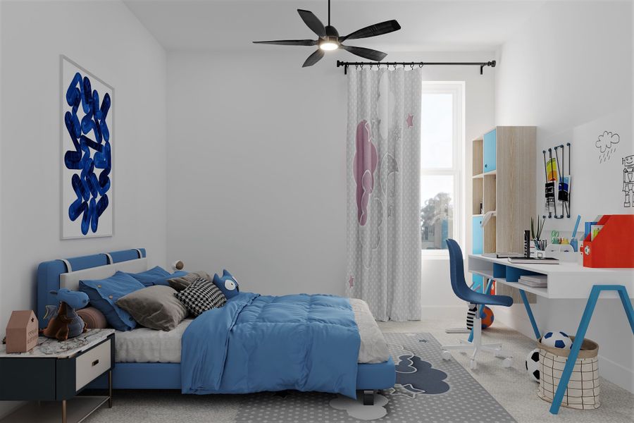 Representative furnished interior of a home built from the Tahoe by Beazer Homes in Goodland: Crossings 50', Midlothian (Image 8).