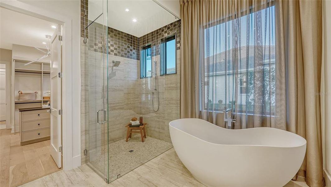 Furnished interior view inside a new home in Wild Blue at Waterside, Sarasota (Image 67).