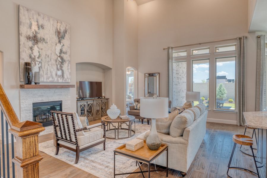 Representative furnished interior of a home built from the Kerrville by Beazer Homes in Enclave at Legacy Hills: Overlook 60', Celina (Image 13).