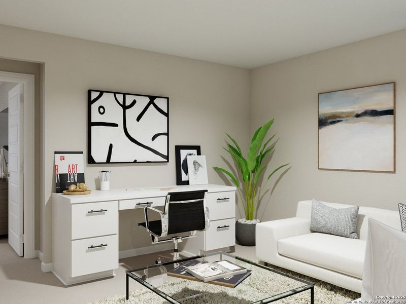 Furnished interior view inside a new home in Katzer Ranch, Converse (Image 4).