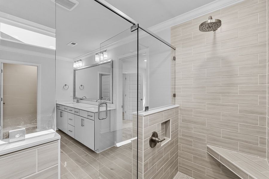 Furnished interior view inside a new home in Fieldstone, Lexington (Image 27). Furnished interior view inside a new home in Fieldstone, Lexington (Image 27).