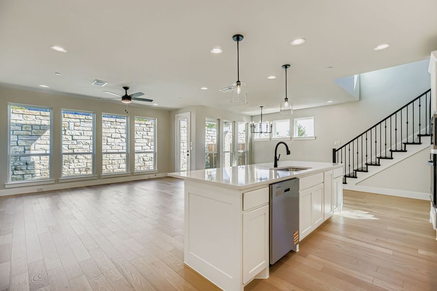 Spacious, unfurnished interior of a new home in Castle Hills Northpointe - Townhomes, Lewisville (Image 18).