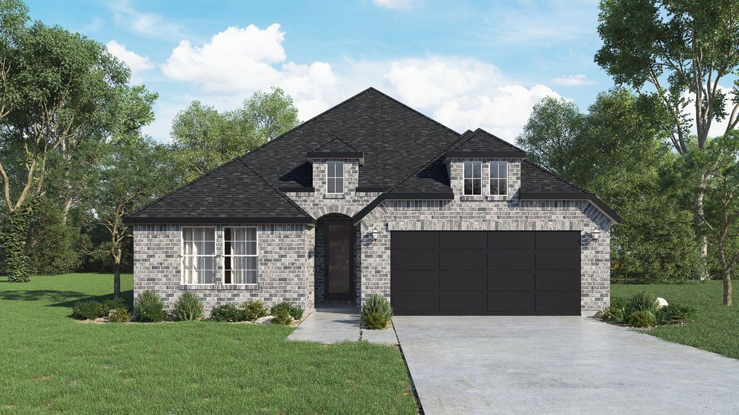 Representative exterior photo of a completed home built from the The Bosque by Trinity Classic Homes in Covenant Park, Springtown, TX (Image 3). Representative exterior photo of a completed home built from the The Bosque by Trinity Classic Homes in Covenant Park, Springtown, TX (Image 3).