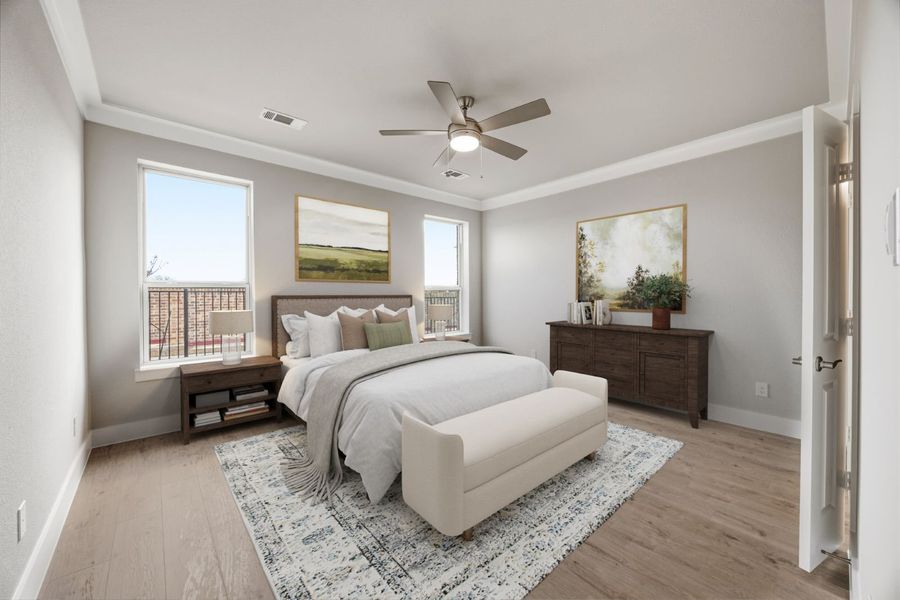 Representative furnished interior of a home built from the Milan by Ladera Texas in Ladera Wylie, St. Paul (Image 7).