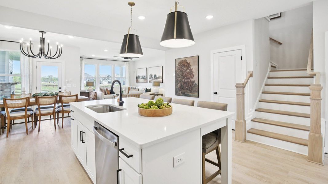Representative furnished interior of a home built from the Lassiter by DRB Homes in Cottages of Bearwood, Mount Pleasant (Image 22).