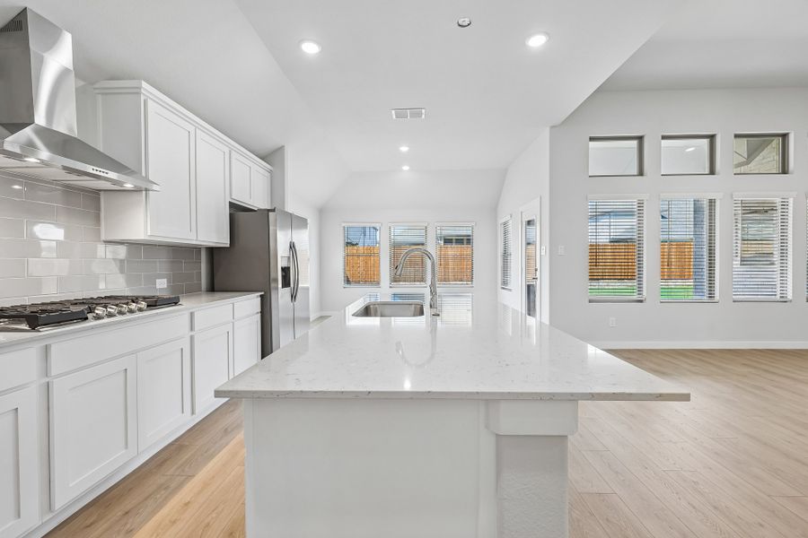 Open Concept in the Gilmour II home plan by Trophy Signature Homes