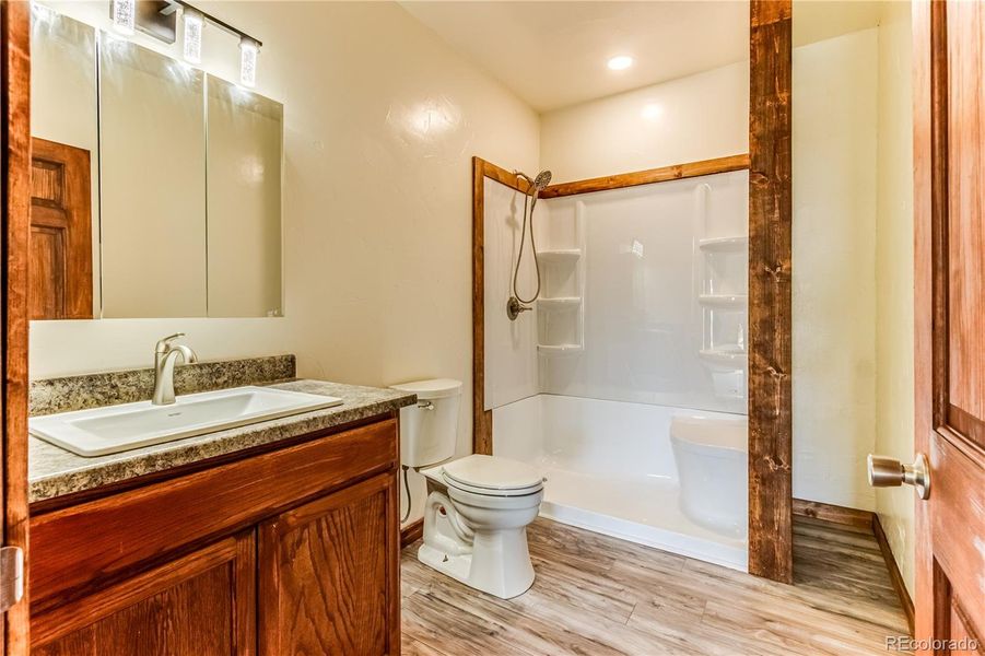 3/4 Bath in Basement