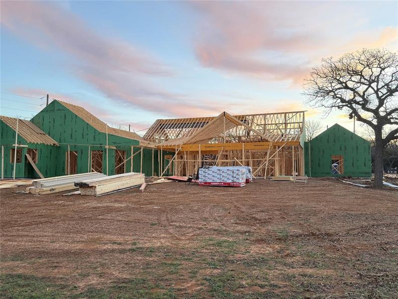 In-progress construction of a new home in , Joshua, TX (Image 6).