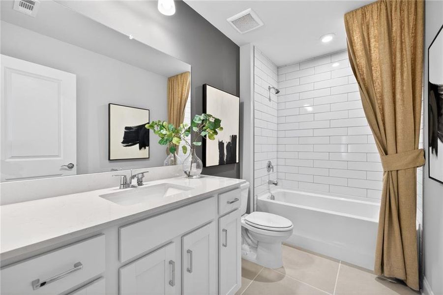Furnished interior view inside a new home in Ansley Towns, Cumming (Image 44).