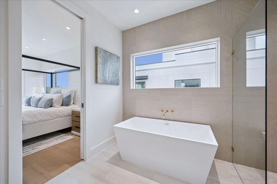 Furnished interior view inside a new home in , Houston (Image 38).