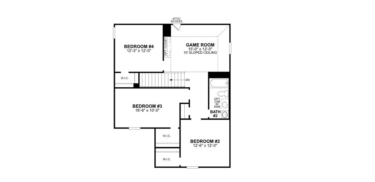 2D floor plan layout of this home in Meadow Park, Denton, TX (Image 3). 2D floor plan layout of this home in Meadow Park, Denton, TX (Image 3).