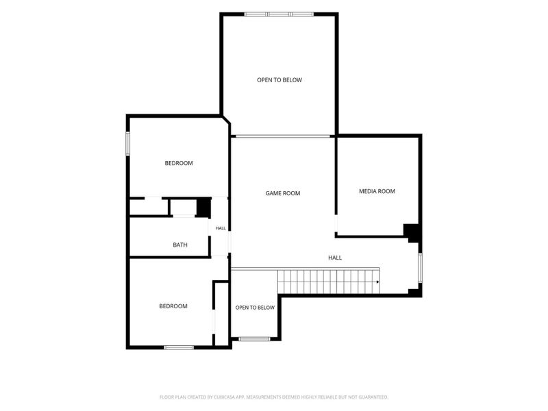 2D floor plan layout of this home in Deer Trail Estates, Conroe, TX (Image 7).