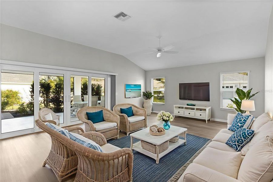 Furnished interior view inside a new home in , The Villages (Image 9). Furnished interior view inside a new home in , The Villages (Image 9).