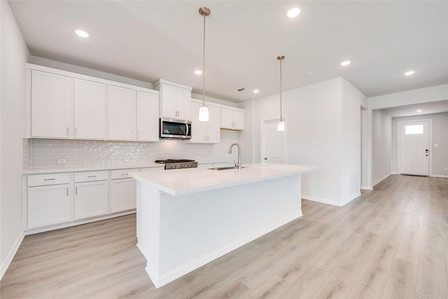 Furnished interior view inside a new home in Creekside of Crowley, Crowley (Image 6). Furnished interior view inside a new home in Creekside of Crowley, Crowley (Image 6).