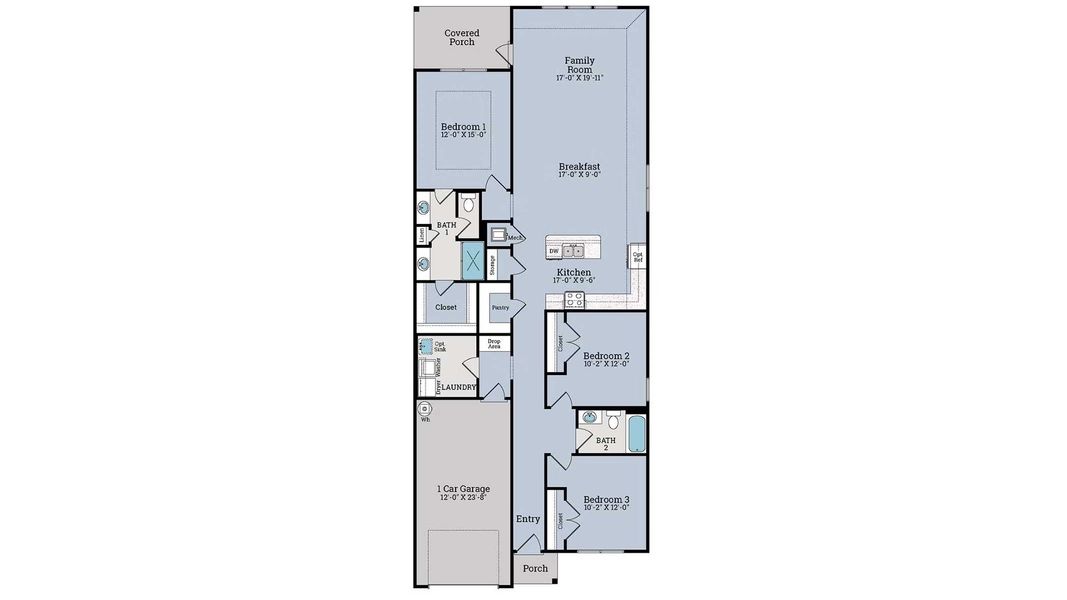 2D floor plan layout of this home in Breakfast Point East Phase I, Panama City Beach, FL (Image 3).