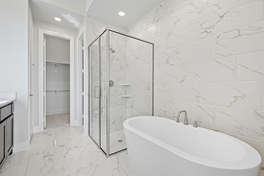 Furnished interior view inside a new home in Trinity Falls, McKinney (Image 6).