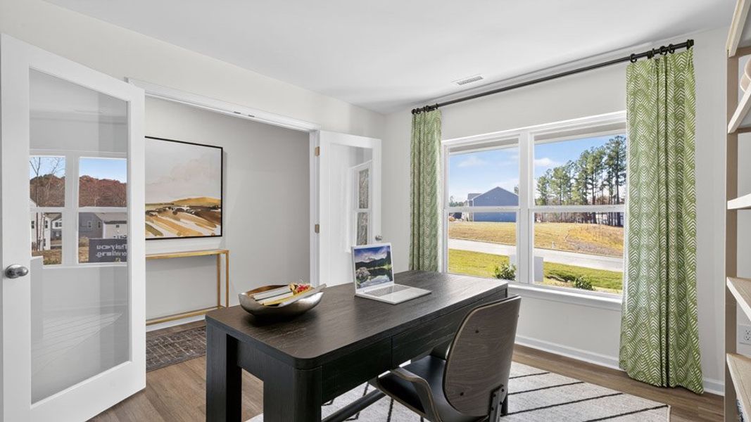 Furnished interior view inside a new home in Madeline Farm, New Bern (Image 8). Furnished interior view inside a new home in Madeline Farm, New Bern (Image 8).