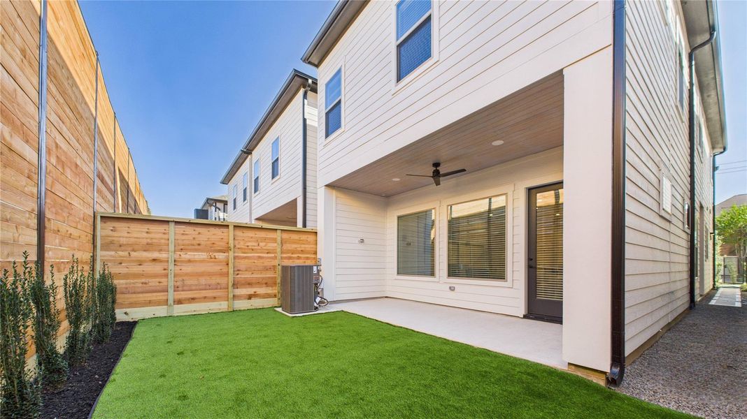 Exterior details and patio area of a home in , Houston (Image 3). Exterior details and patio area of a home in , Houston (Image 3).