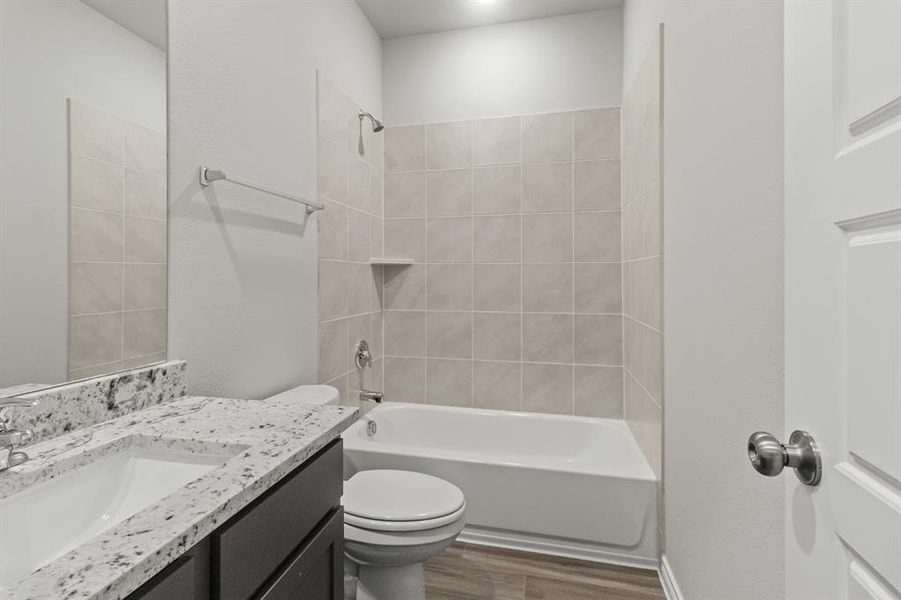 Furnished interior view inside a new home in Rocky Creek Crossing, Crowley (Image 5).