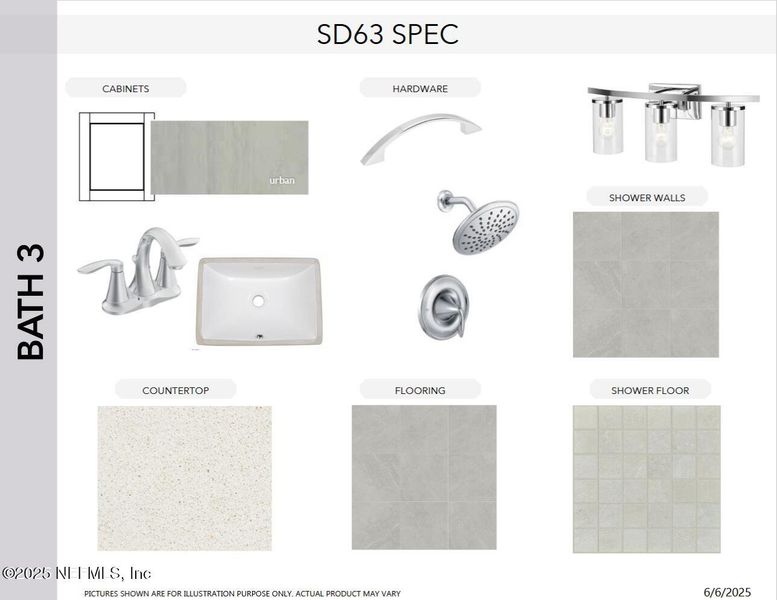 Sample of building materials used in homes in SilverLeaf, St. Augustine (Image 23).