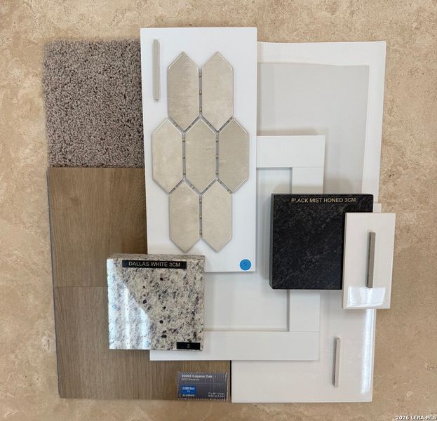 Sample of building materials used in homes in Cordova Crossing, Seguin (Image 4). Sample of building materials used in homes in Cordova Crossing, Seguin (Image 4).