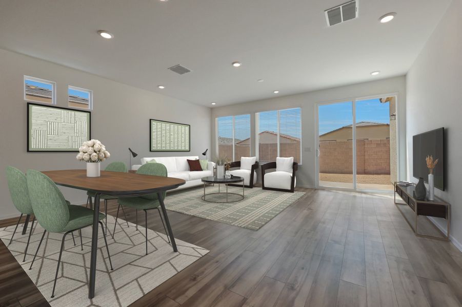 Furnished interior view inside a new home in North Copper Canyon, Surprise (Image 7). Furnished interior view inside a new home in North Copper Canyon, Surprise (Image 7).