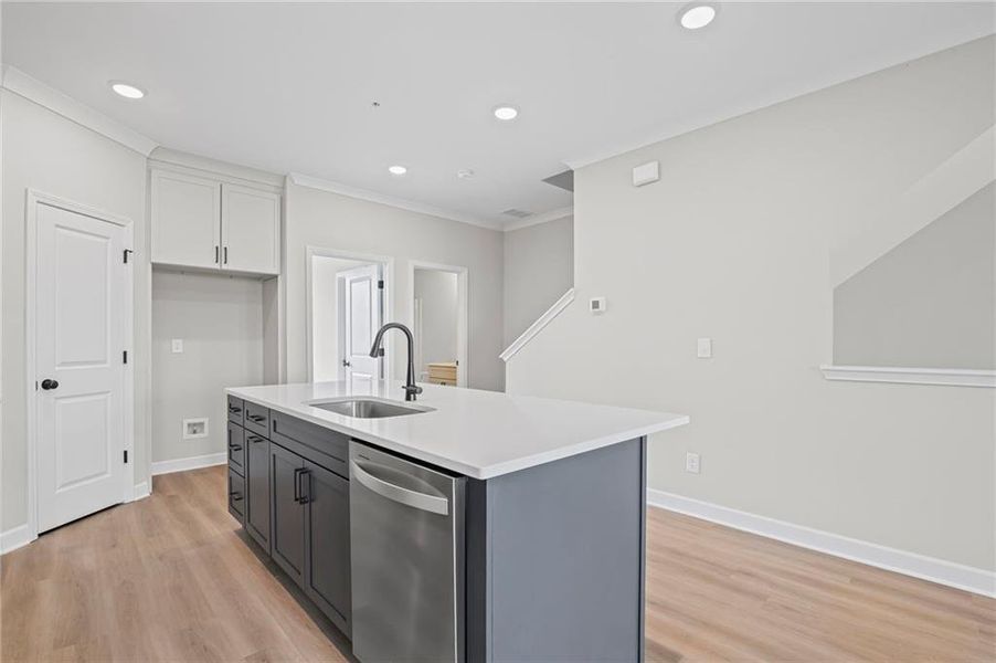 Furnished interior view inside a new home in The Village at River Green, Canton (Image 9).