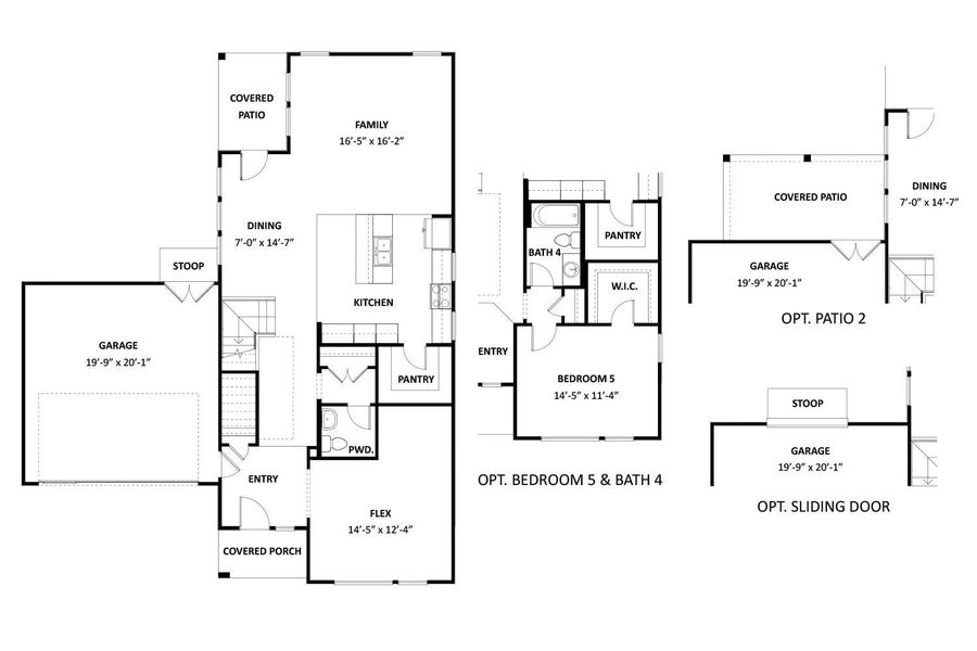 2D floor plan layout of this home in Bridgeland Central, Cypress, TX (Image 2). 2D floor plan layout of this home in Bridgeland Central, Cypress, TX (Image 2).