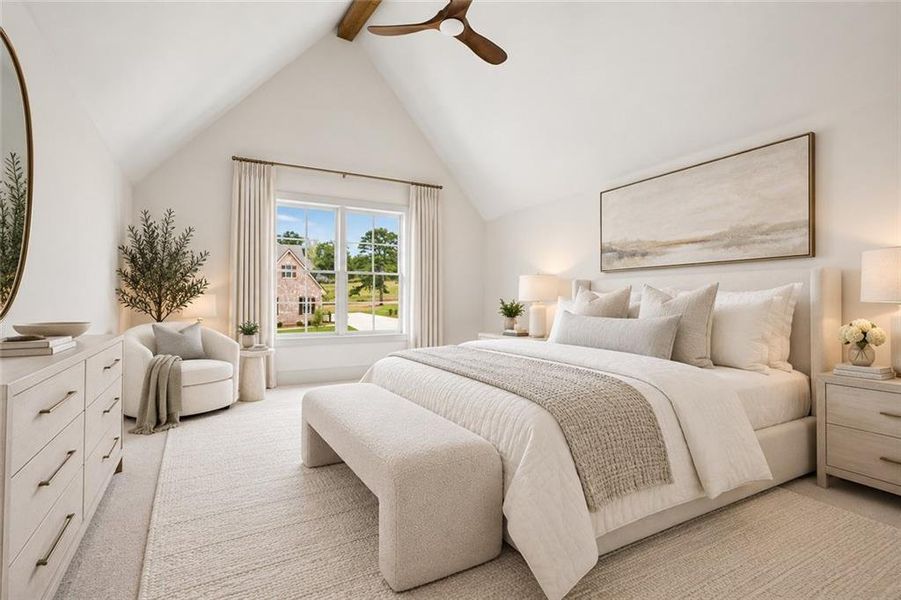 Furnished interior view inside a new home in , Bogart (Image 10).