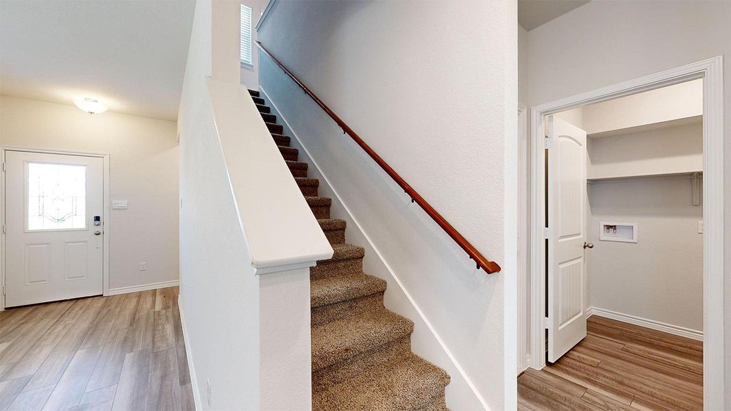Furnished interior view inside a new home in Turnbo Ranch Traditions, Killeen (Image 4). Furnished interior view inside a new home in Turnbo Ranch Traditions, Killeen (Image 4).