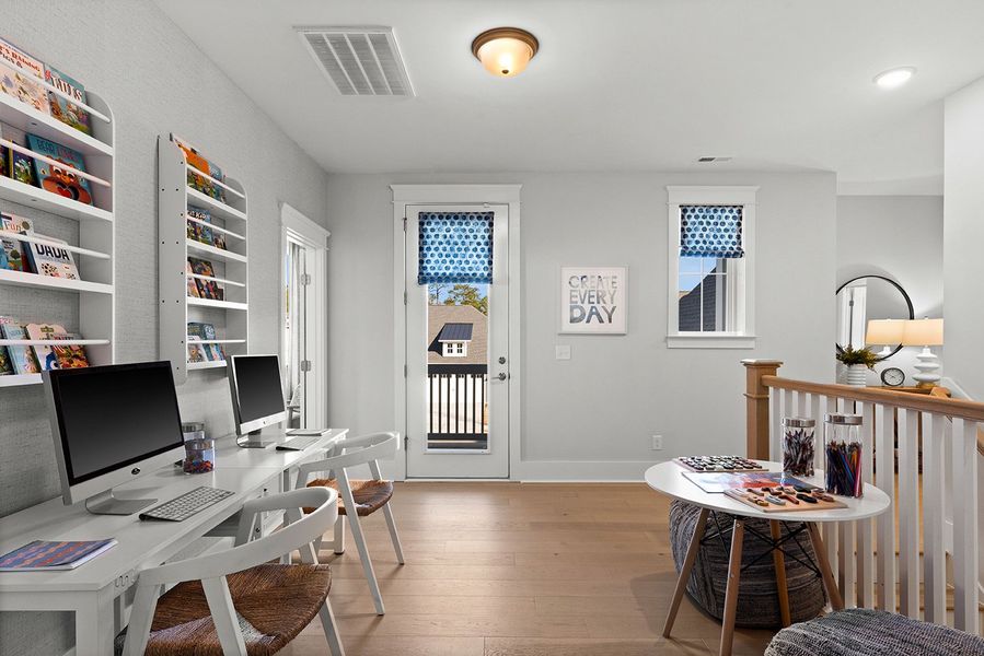 Representative furnished interior of a home built from the The Emerson by RobuckHomes in Stonehedge, Leesville (Image 52).