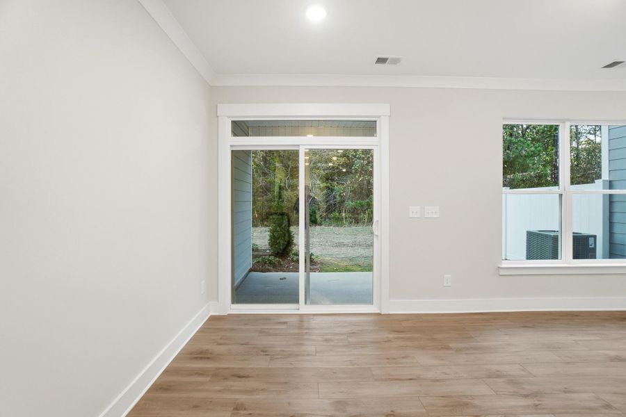 Spacious, unfurnished interior of a new home in Blythe Mill Townhomes, Waxhaw (Image 17). Spacious, unfurnished interior of a new home in Blythe Mill Townhomes, Waxhaw (Image 17).