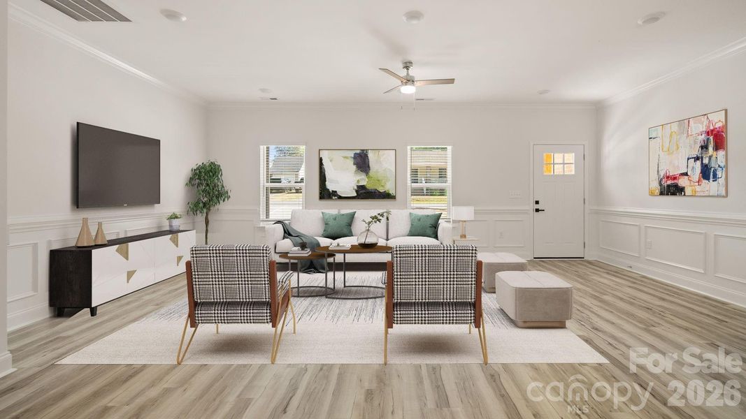 Furnished interior view inside a new home in , Lincolnton (Image 8).
