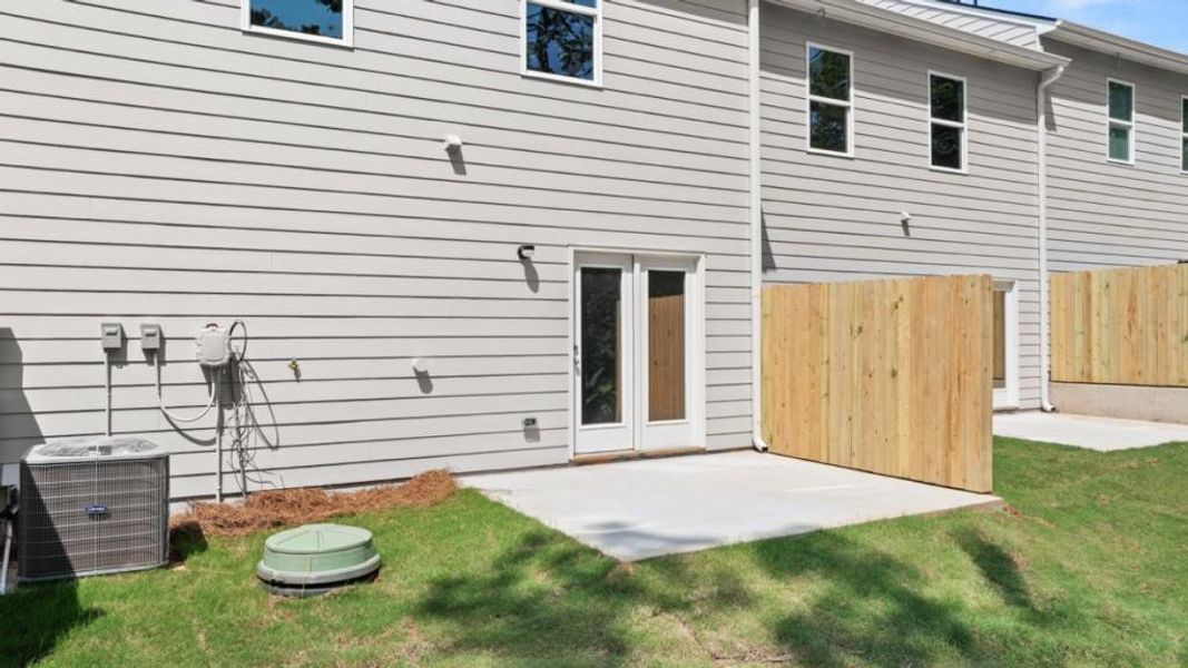Exterior details and patio area of a home in Mountain Park, Dahlonega (Image 4). Exterior details and patio area of a home in Mountain Park, Dahlonega (Image 4).