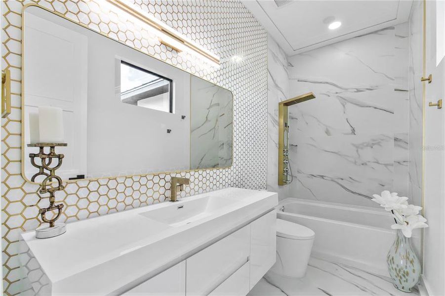 Furnished interior view inside a new home in , St. Petersburg (Image 16).