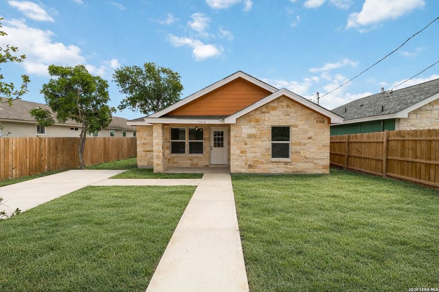 Front exterior of a new home in , San Antonio, TX, highlighting curb appeal (Image 1). Front exterior of a new home in , San Antonio, TX, highlighting curb appeal (Image 1).